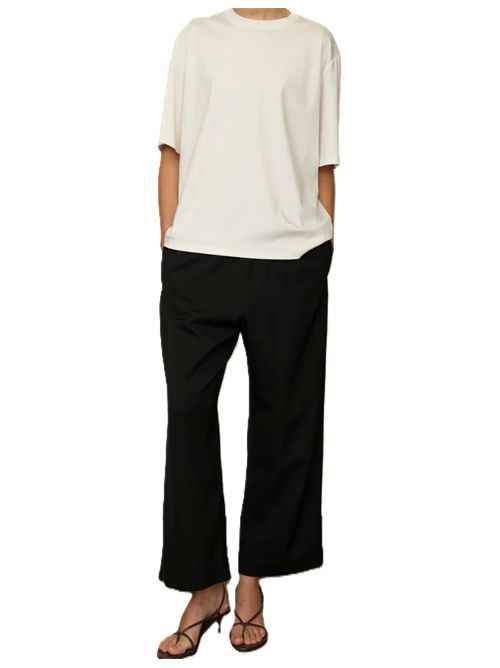 Pantaloni a gamba larga cropped Rohe Róhe | 419-30-025001 BLACK